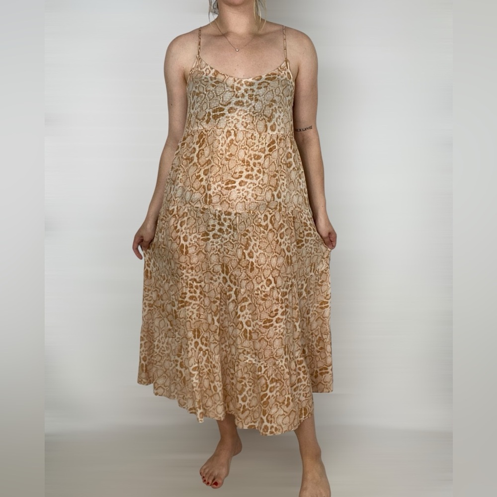 SHOW ME YOUR MUMU Caroline Sandy Cheetah Relaxed Fit Summer‎ Spring Animal